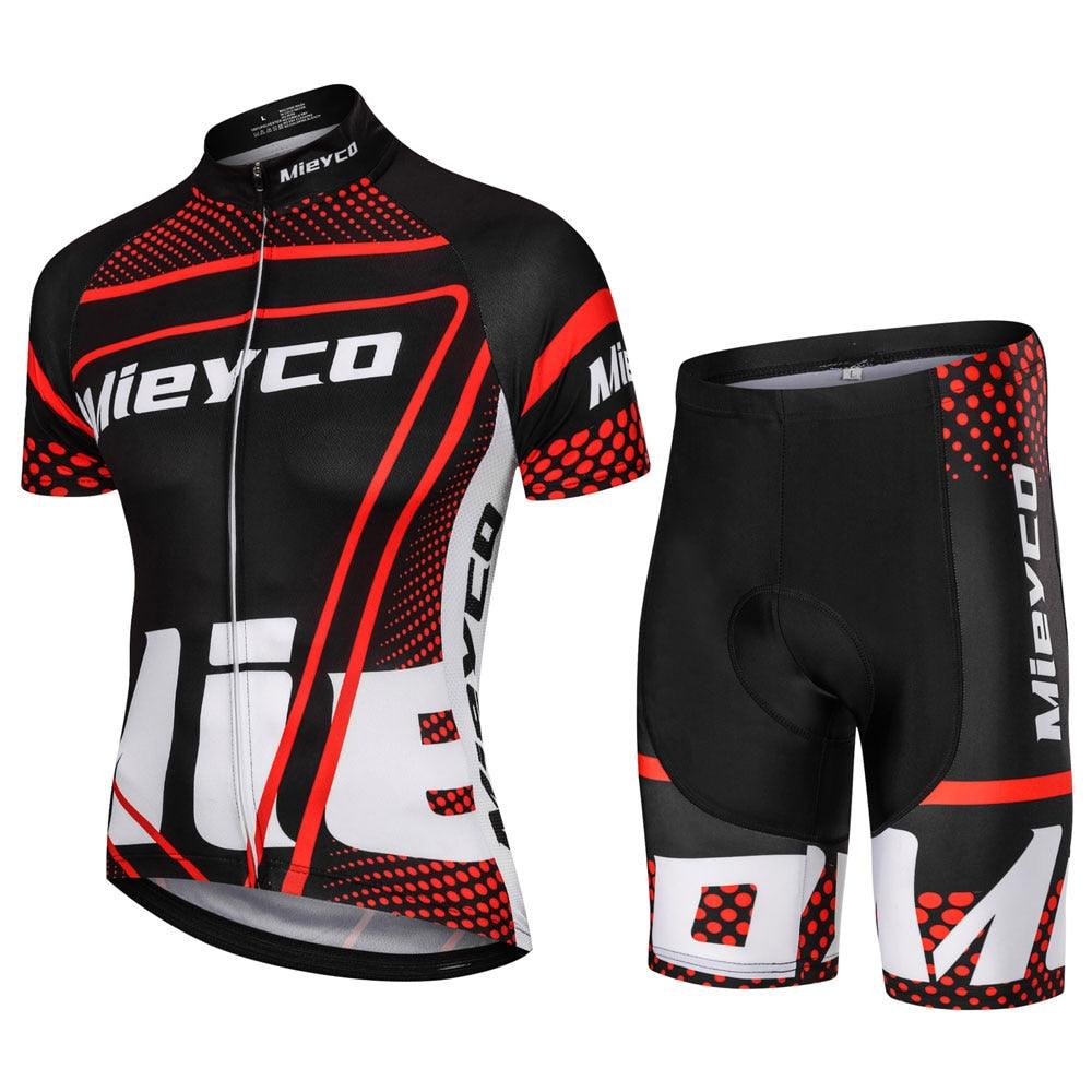 Conjunto de Ciclismo Masculino Mieyco Vermelho