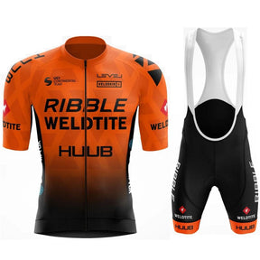 Conjunto de Ciclismo Masculino Team Sport Laranja c Bretelle