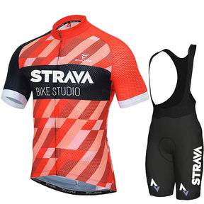 Conjunto de Ciclismo Strava Gradient Laranja