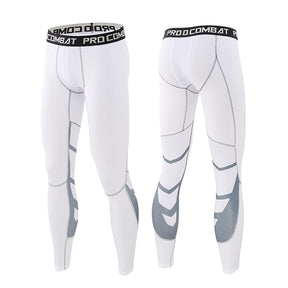 Calça de Compressão Fitness Workout Calça Branca