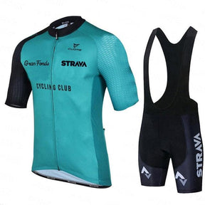 Roupa de Ciclismo Masculina Strava Club Verde