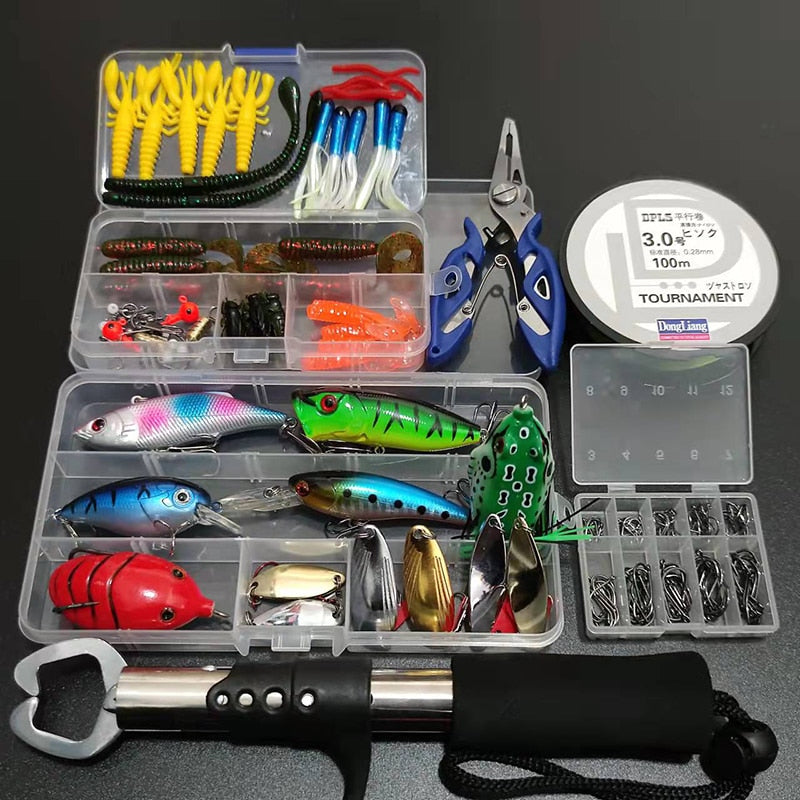 Kit Profissional Completo de Pesca Isca 165 Peças RDI Sports®