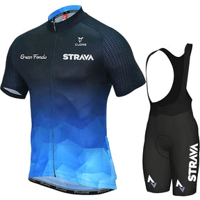 Conjunto de Ciclismo Strava Gradient Azul Gradient