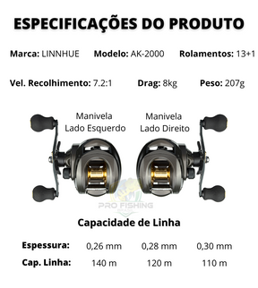 Carretilha Premium Pro AK-2000