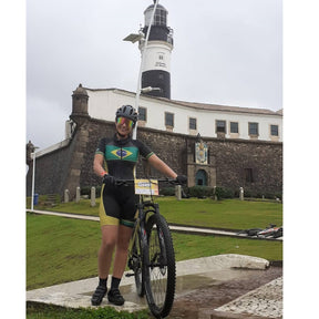 Macaquinho de Ciclismo Triathlon Brasil