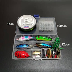 Kit Profissional Completo de Pesca Isca 165 Peças RDI Sports®