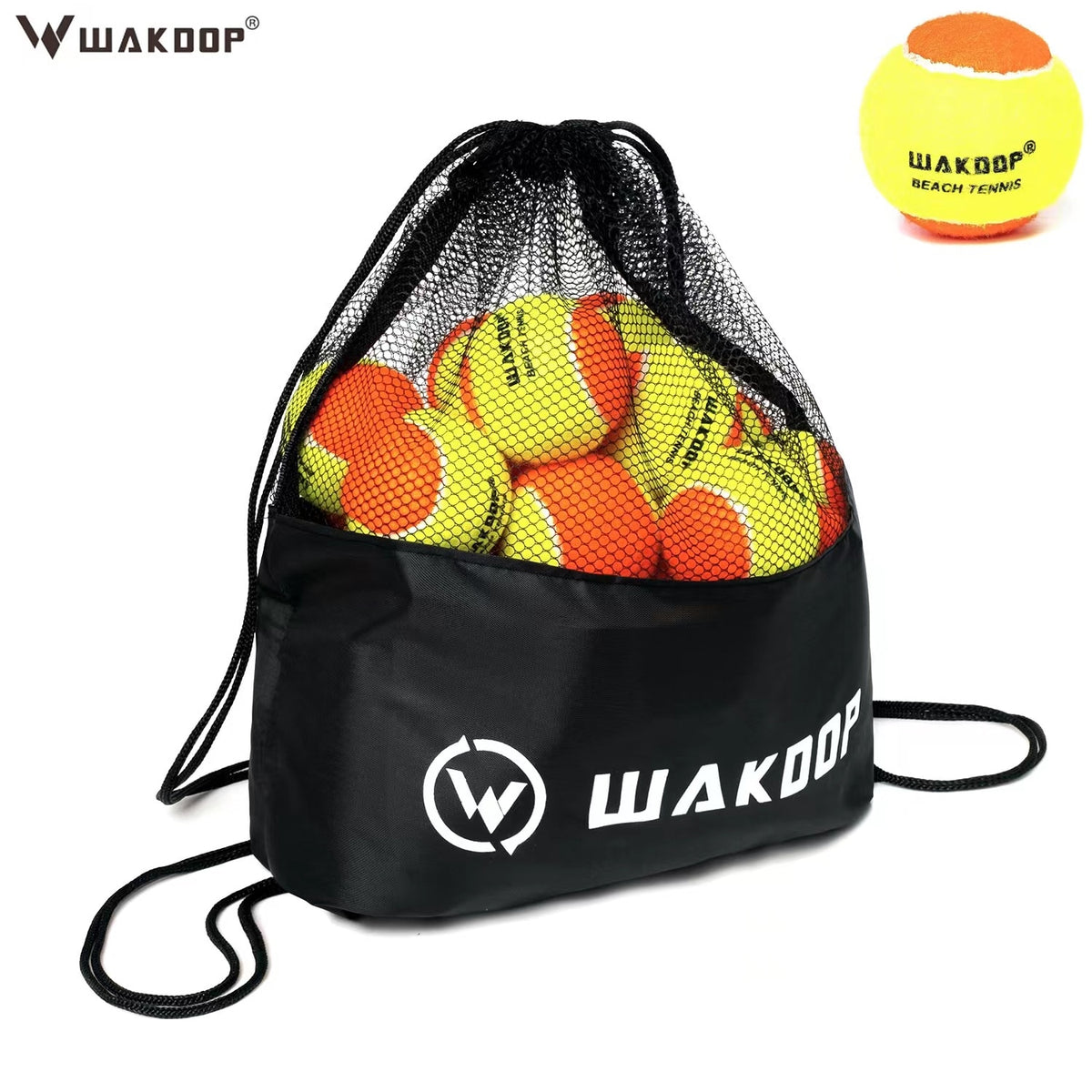 Kit de Bolas para Beach Tennis Wakdop Profissional com Mochila