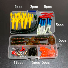 Kit Profissional Completo de Pesca Isca 165 Peças RDI Sports®